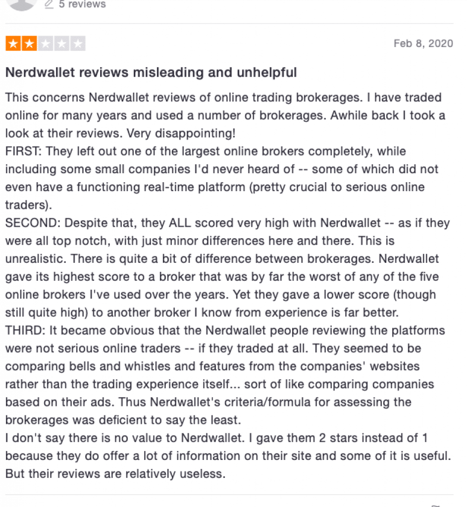 nerdwallet customer review