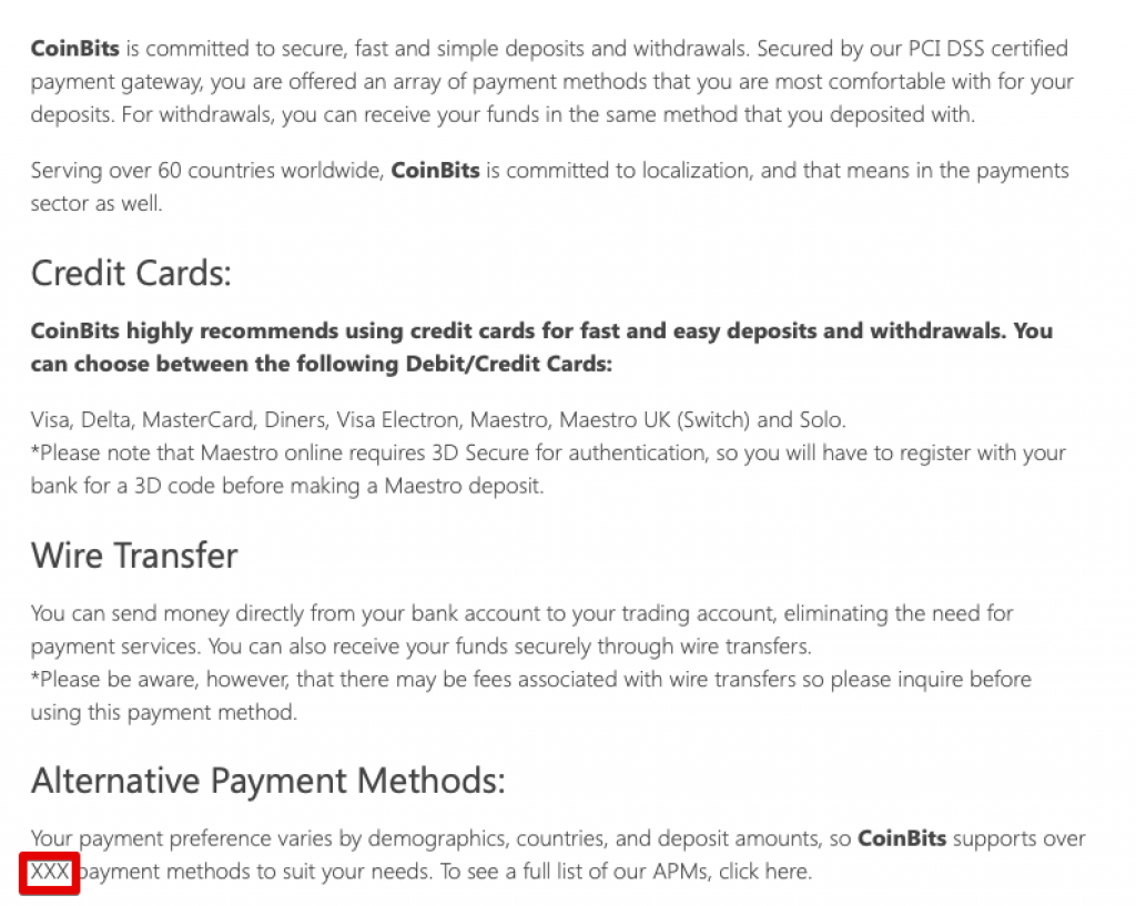 coinbits payments