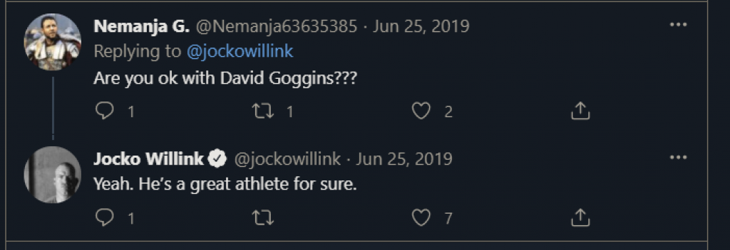Jocko Goggins Tweet