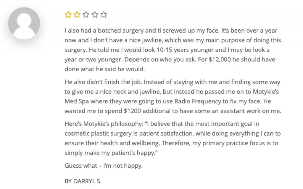 dr motykie reviews