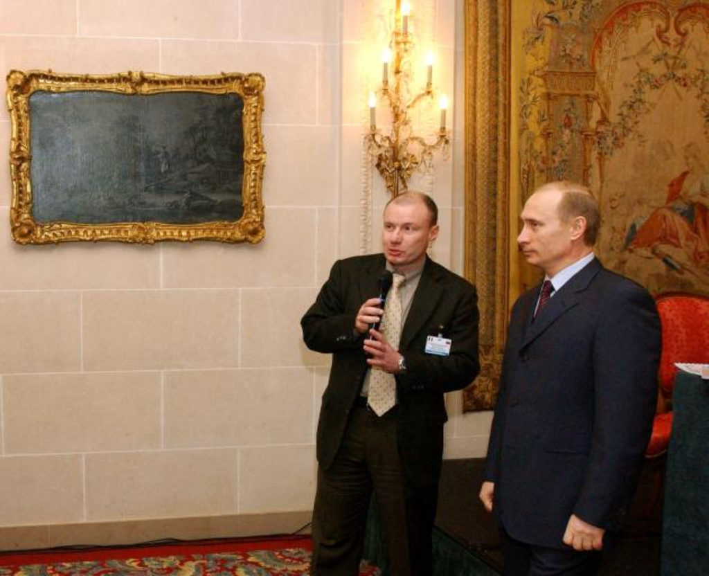Vladimir Potanin with Putin (old photo)