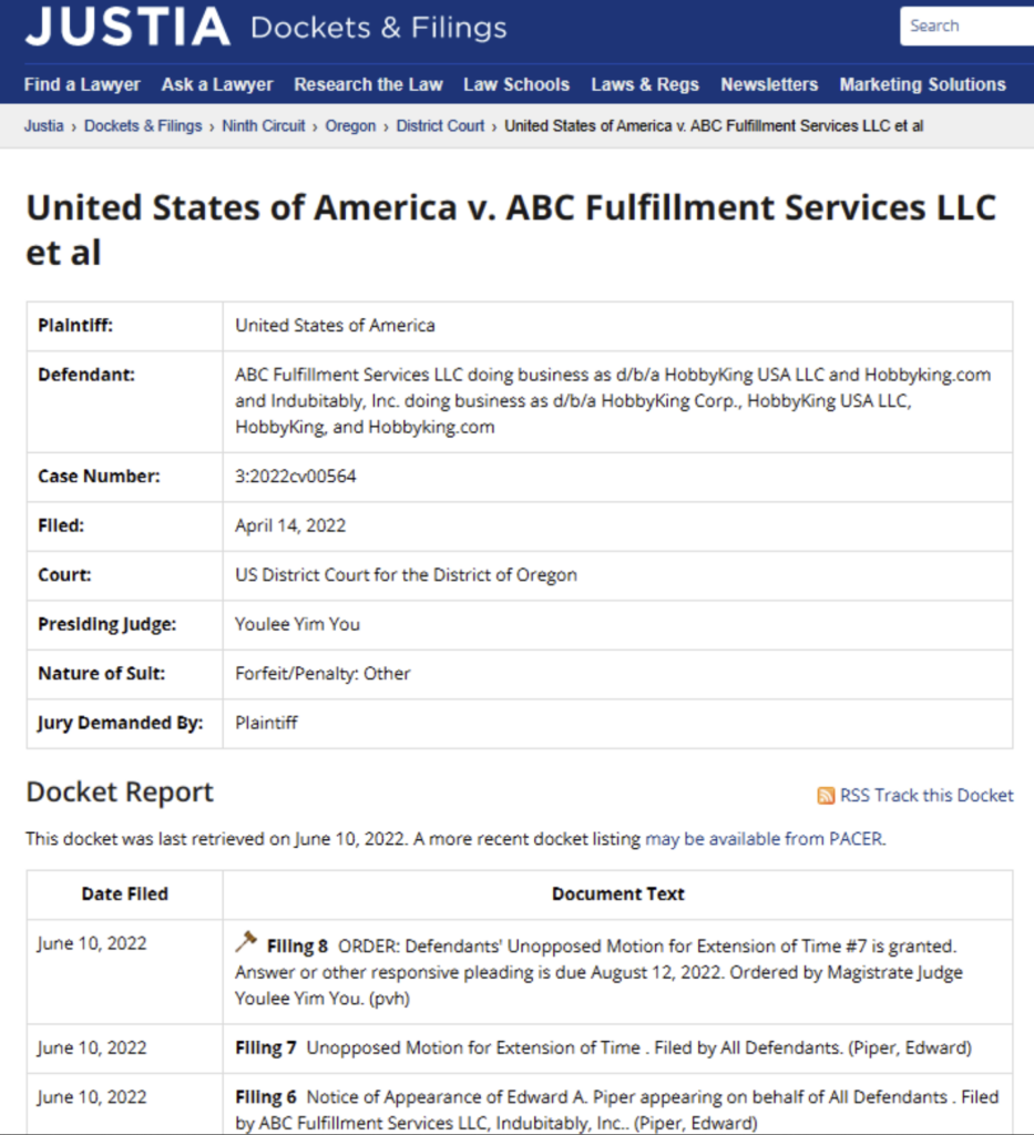 Anthony Hand of Hobby King was sued by the FCC