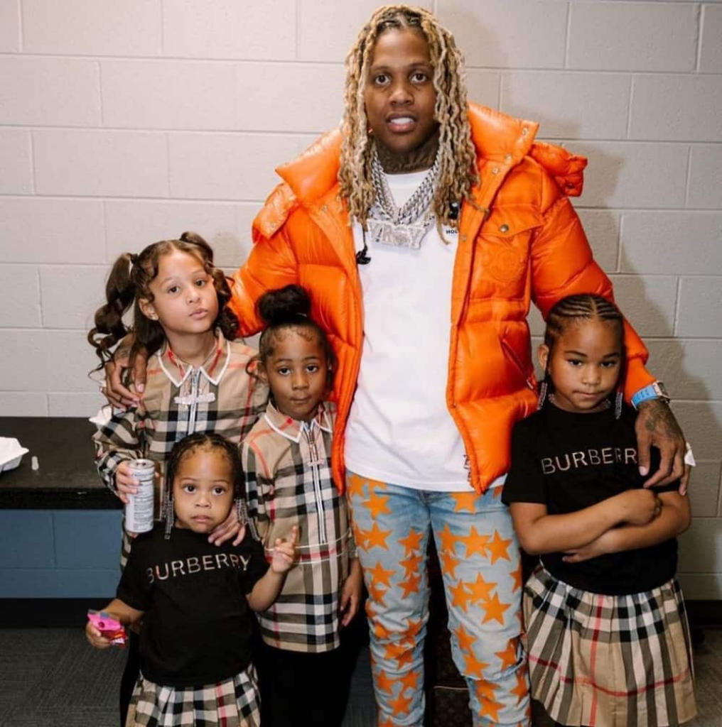 Lil Durk with his daughters