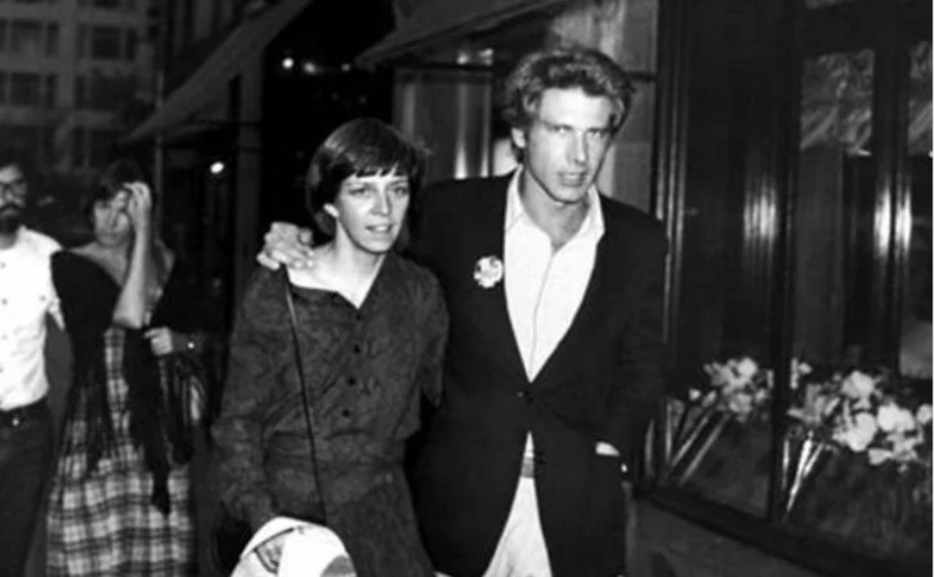 Mary Marquardt with her husband Harrison Ford